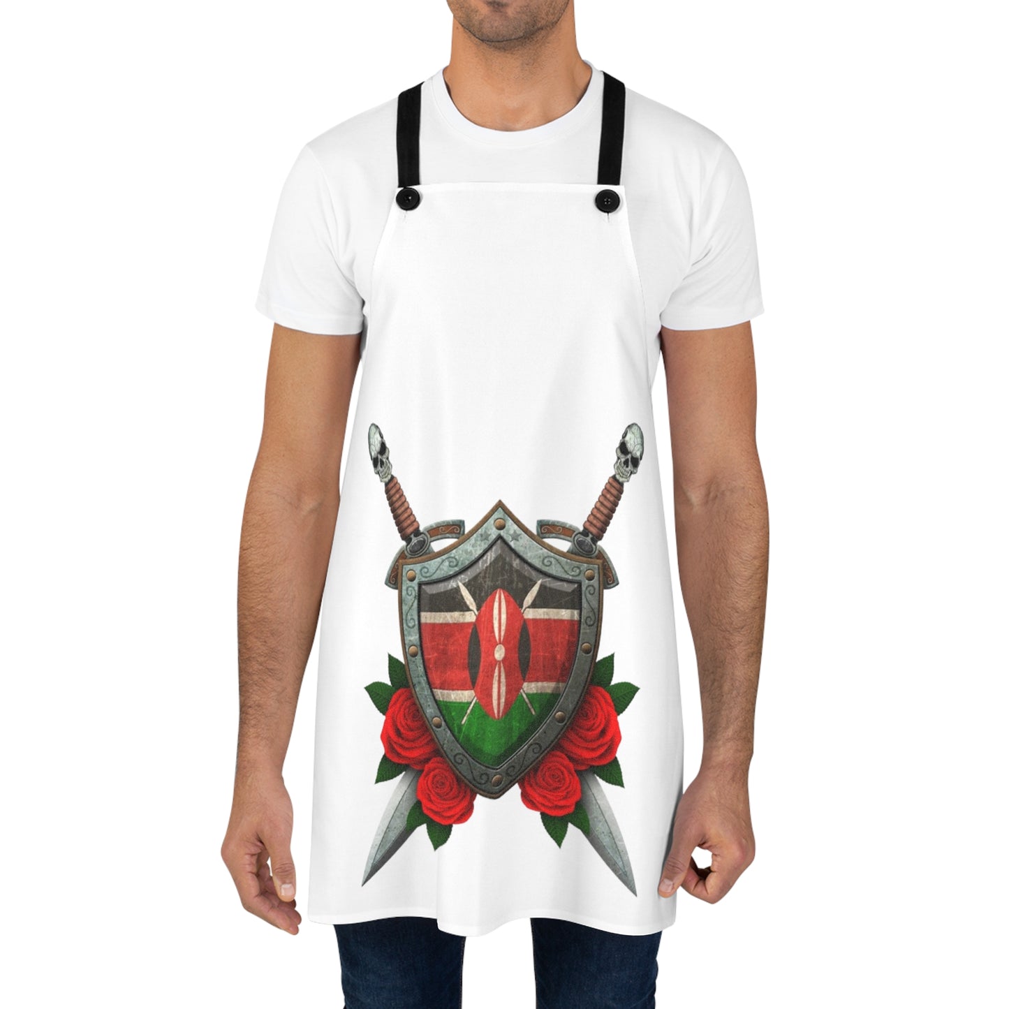 Apron (AOP) - Kenyan flag theme