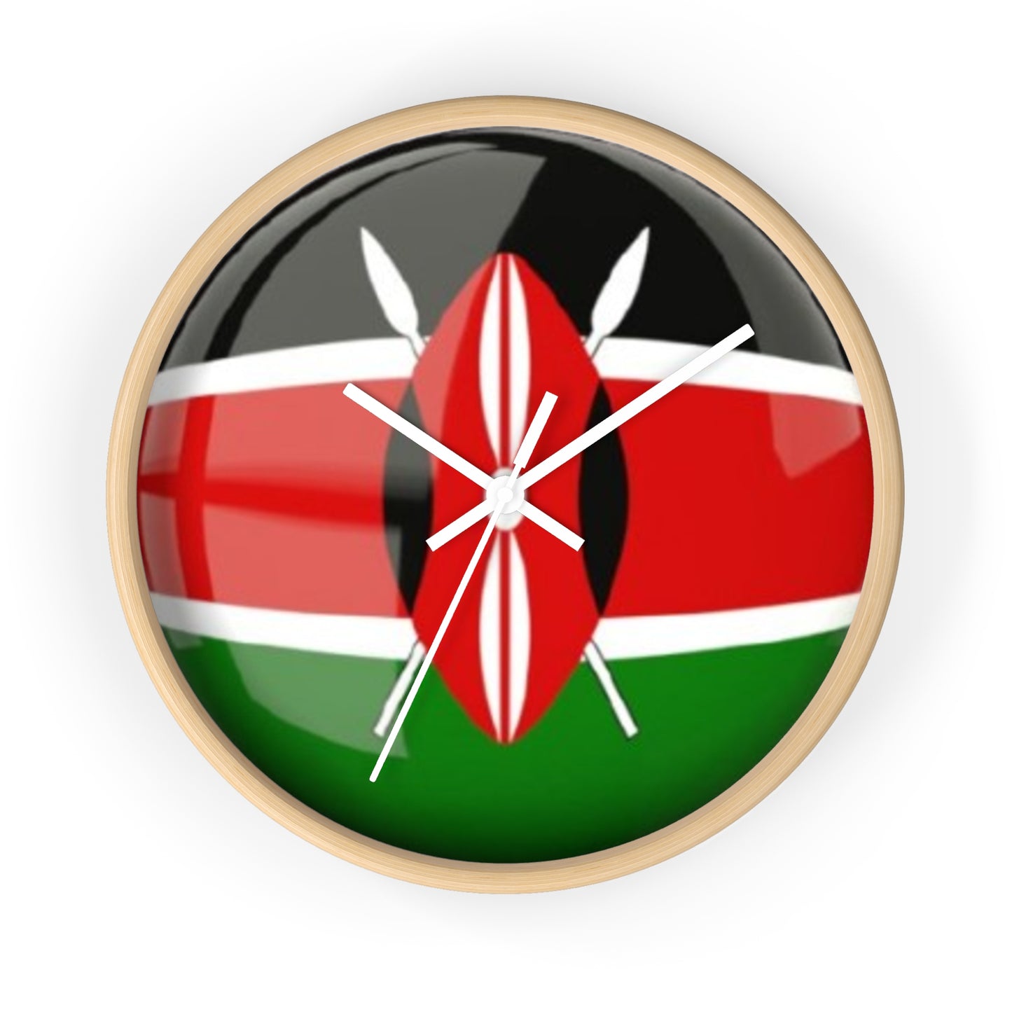 Kenyan flag Wall Clock