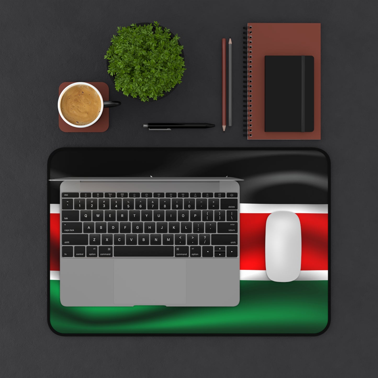 Kenyan flag Desk Mat