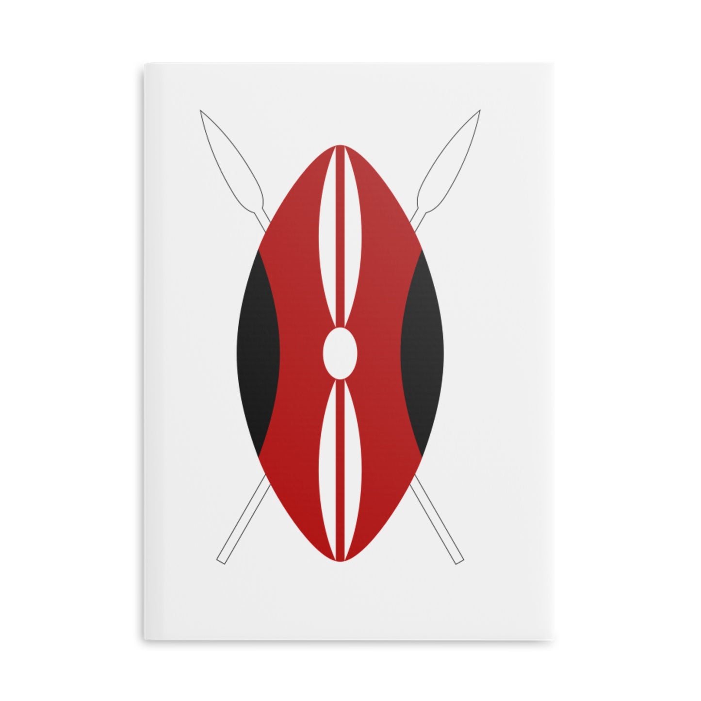 Kenyan shield Hardcover Notebook with Puffy Covers