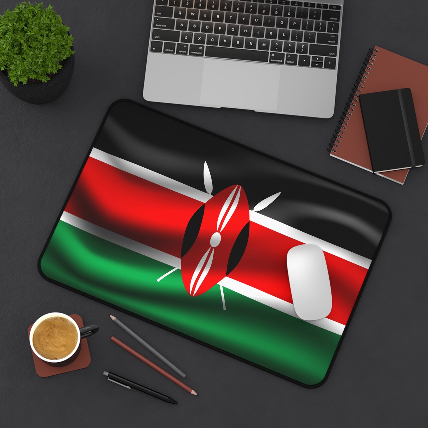 Kenyan flag Desk Mat