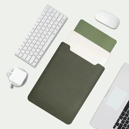 Laptop Bag 11, 12/13, 13.3/14, 15/16 inch Notebook Computer Mouse Pad, Pu Leather Bladder Bag, Computer Bag Accessories