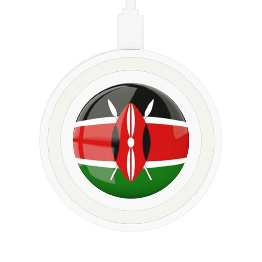Quake Wireless Charging Pad - Kenyan flag theme
