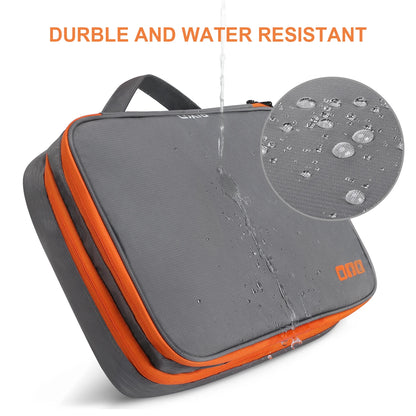 Travel Electronic Accessories Organizer, Storage Handbag Cable Organizer Bag Waterproof Carry Pouch for 11.6 Laptop,Tablet,Power