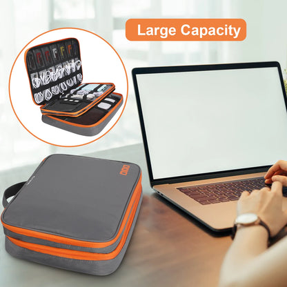 Travel Electronic Accessories Organizer, Storage Handbag Cable Organizer Bag Waterproof Carry Pouch for 11.6 Laptop,Tablet,Power