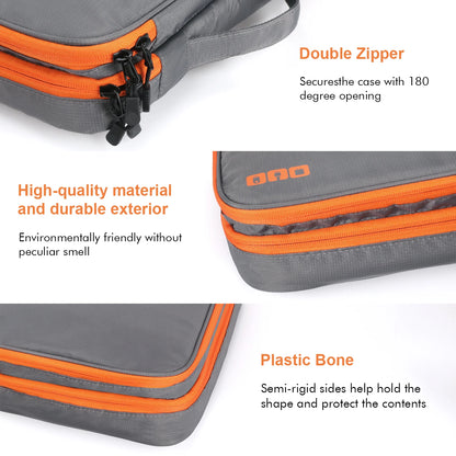 Travel Electronic Accessories Organizer, Storage Handbag Cable Organizer Bag Waterproof Carry Pouch for 11.6 Laptop,Tablet,Power