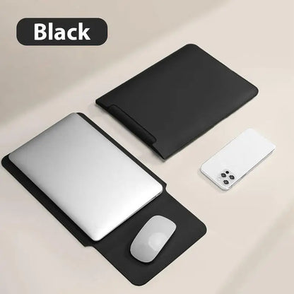 Laptop Bag 11, 12/13, 13.3/14, 15/16 inch Notebook Computer Mouse Pad, Pu Leather Bladder Bag, Computer Bag Accessories
