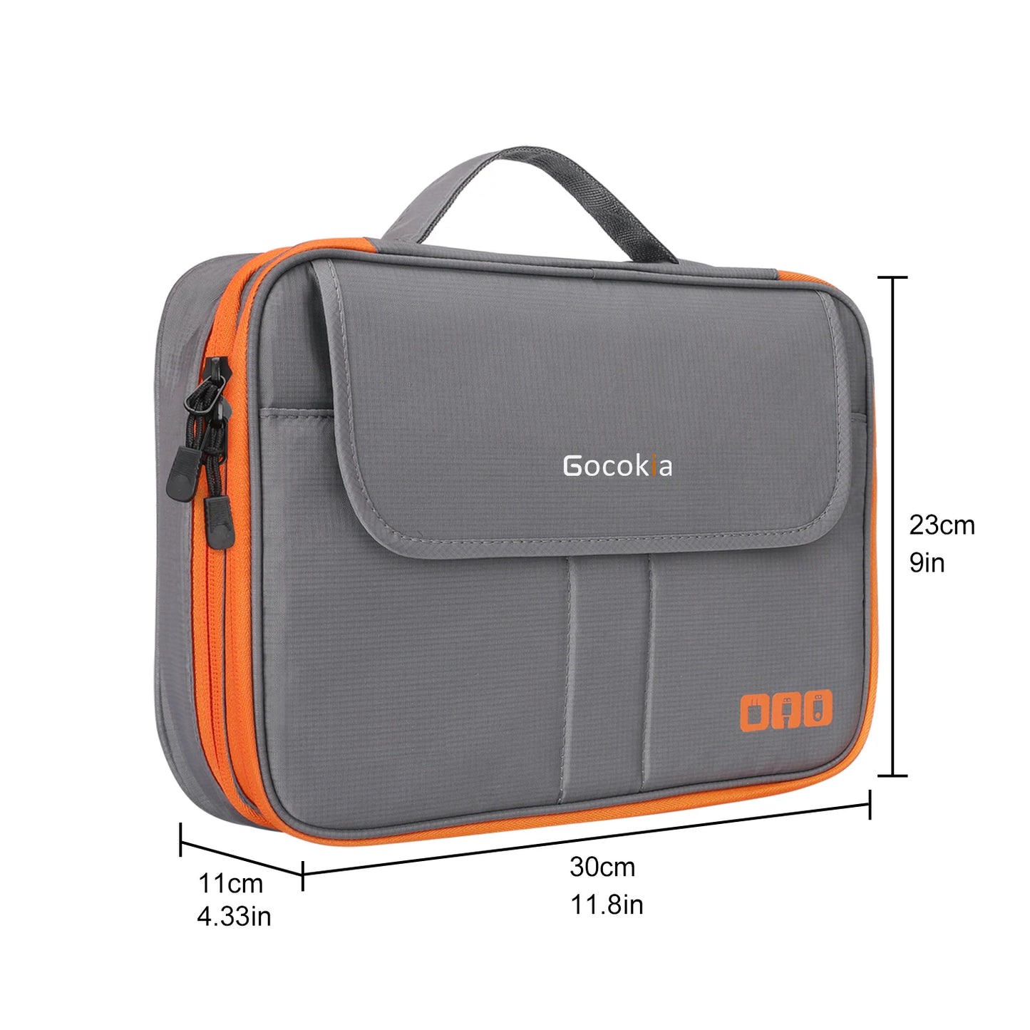 Travel Electronic Accessories Organizer, Storage Handbag Cable Organizer Bag Waterproof Carry Pouch for 11.6 Laptop,Tablet,Power