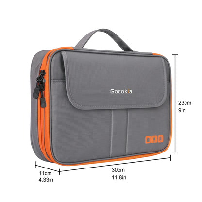 Travel Electronic Accessories Organizer, Storage Handbag Cable Organizer Bag Waterproof Carry Pouch for 11.6 Laptop,Tablet,Power