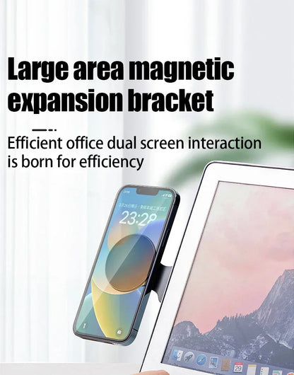 Magnetic Phone Holder Rotation Smartphone Laptop Back Mount for Magsafe iPhone 16 15 14 13 12 Pro Max Notebook Accessories Stand