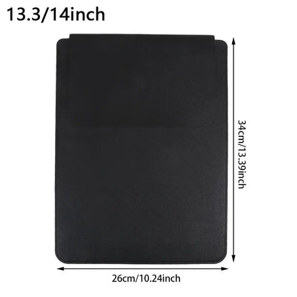 Laptop Bag 11, 12/13, 13.3/14, 15/16 inch Notebook Computer Mouse Pad, Pu Leather Bladder Bag, Computer Bag Accessories