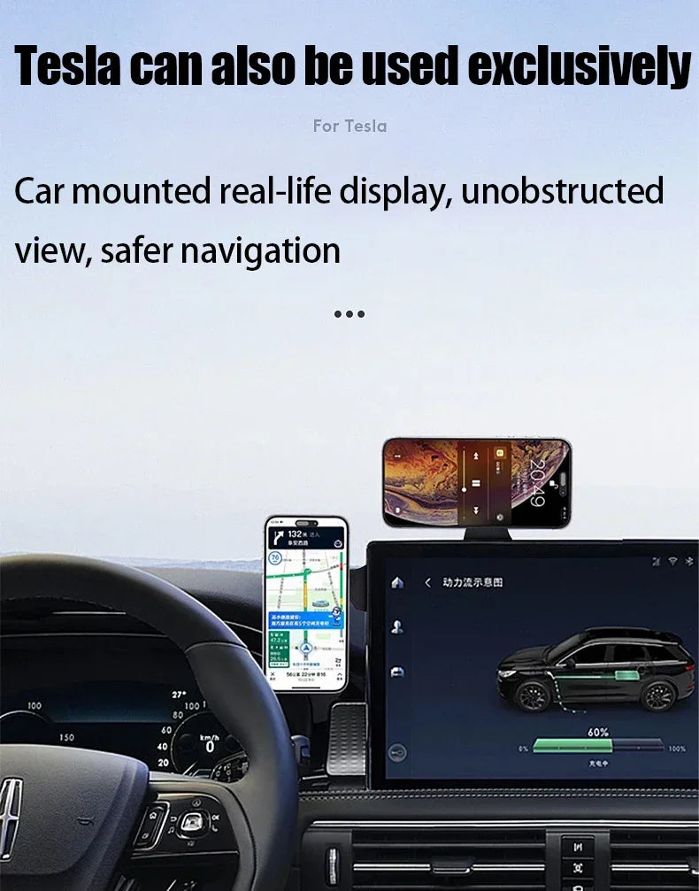 Magnetic Phone Holder Rotation Smartphone Laptop Back Mount for Magsafe iPhone 16 15 14 13 12 Pro Max Notebook Accessories Stand