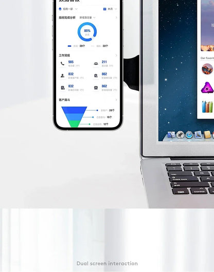 Magnetic Phone Holder Rotation Smartphone Laptop Back Mount for Magsafe iPhone 16 15 14 13 12 Pro Max Notebook Accessories Stand