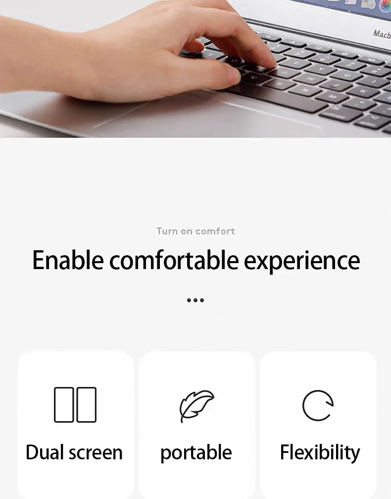 Magnetic Phone Holder Rotation Smartphone Laptop Back Mount for Magsafe iPhone 16 15 14 13 12 Pro Max Notebook Accessories Stand