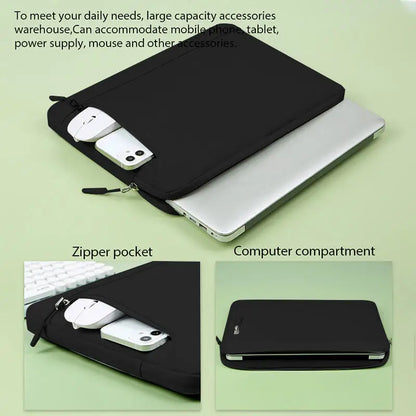 Laptop Bag 11, 12/13, 13.3/14, 15/16 inch Notebook Computer Mouse Pad, Pu Leather Bladder Bag, Computer Bag Accessories