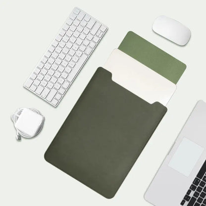 Laptop Bag 11, 12/13, 13.3/14, 15/16 inch Notebook Computer Mouse Pad, Pu Leather Bladder Bag, Computer Bag Accessories