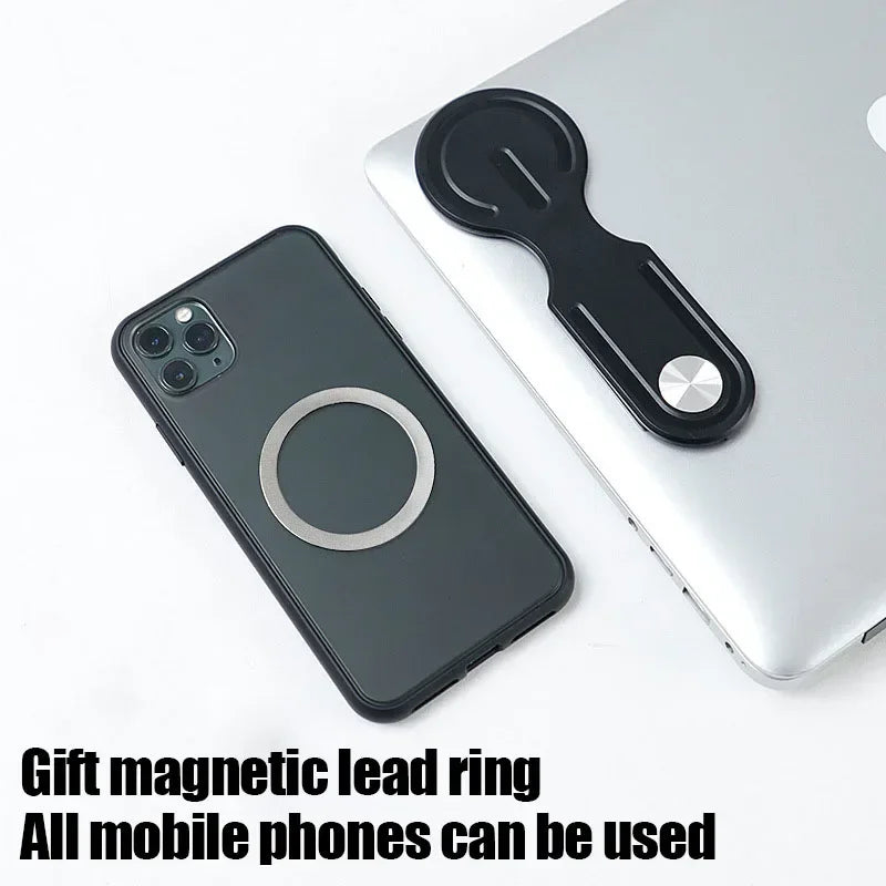 Magnetic Phone Holder Rotation Smartphone Laptop Back Mount for Magsafe iPhone 16 15 14 13 12 Pro Max Notebook Accessories Stand
