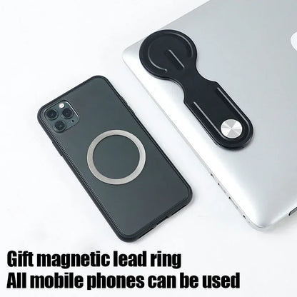 Magnetic Phone Holder Rotation Smartphone Laptop Back Mount for Magsafe iPhone 16 15 14 13 12 Pro Max Notebook Accessories Stand