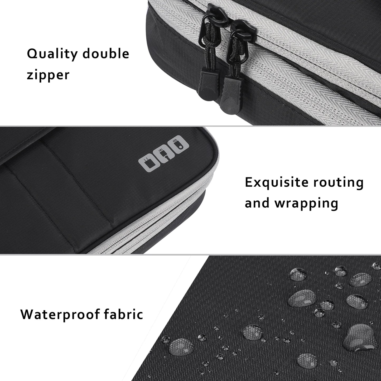Travel Electronic Accessories Organizer, Storage Handbag Cable Organizer Bag Waterproof Carry Pouch for 11.6 Laptop,Tablet,Power